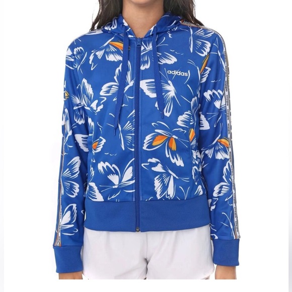 RARE Adidas x Farm Rio Butterfly Track Zip Up Jacket - Picture 1 of 4